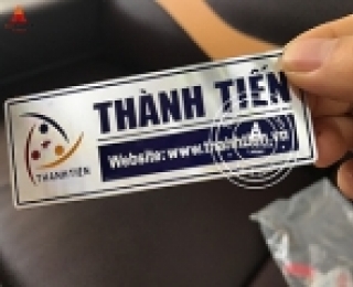In logo kim loại, in tem nhôm giá rẻ, theo yêu cầu